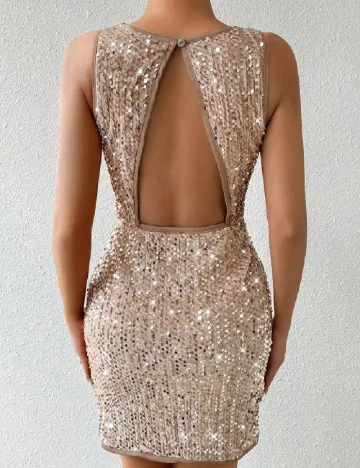 Rochie scurta SHEIN, maro Maro