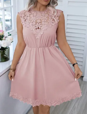 Rochie scurta SHEIN CURVE, roz