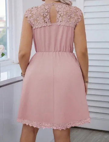 Rochie scurta SHEIN CURVE, roz