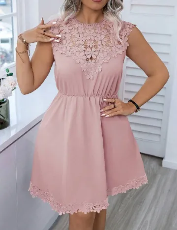 Rochie scurta SHEIN CURVE, roz