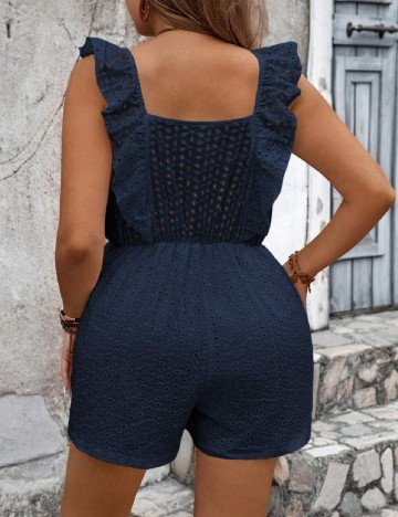 Salopeta SHEIN CURVE, bleumarin