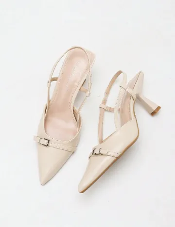 Pantofi SHEIN, bej Crem