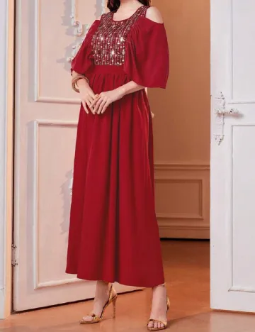 Rochie medie SHEIN, rosu Rosu
