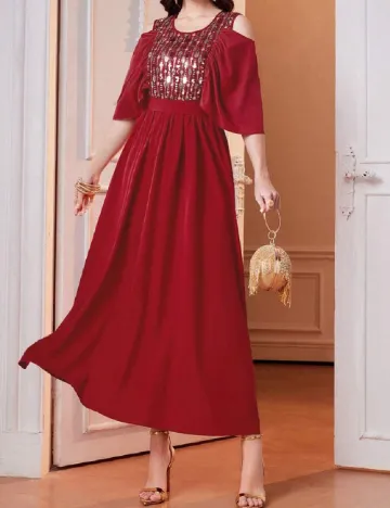 Rochie medie SHEIN, rosu Rosu