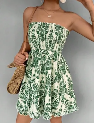 Rochie scurta SHEIN, verde