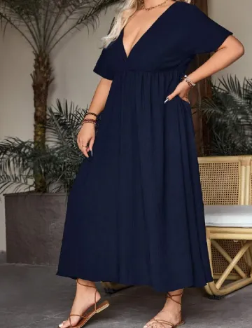 Rochie lunga SHEIN CURVE, albastru Albastru