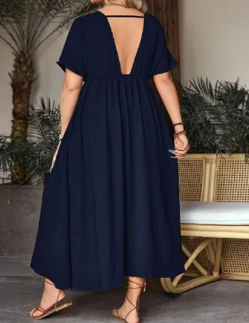 Rochie lunga SHEIN CURVE, albastru Albastru