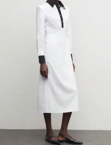 Rochie medie SHEIN, alb