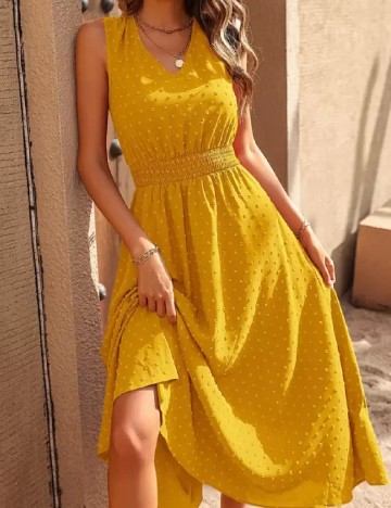 Rochie medie SHEIN, galben