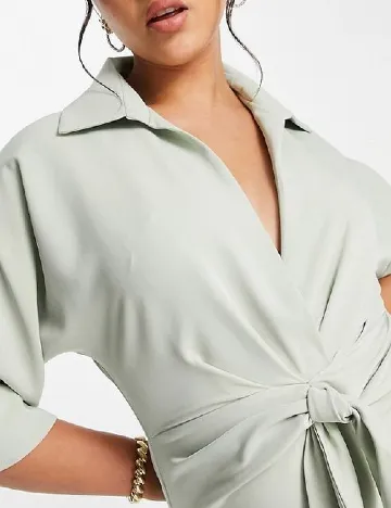 Rochie scurta ASOS, verde deschis Verde