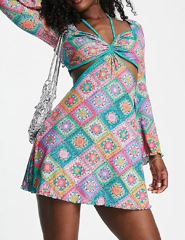 Rochie scurta Miss Selfridge, mix culori