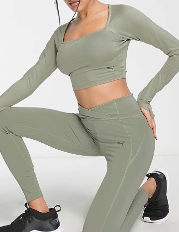 Top Puma, verde