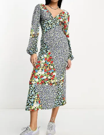 Rochie medie ASOS, floral print