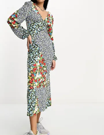Rochie medie ASOS, floral print