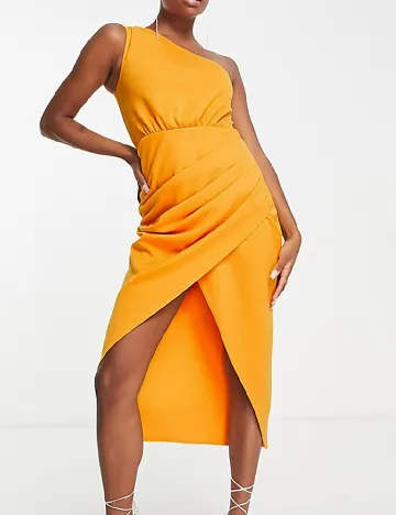 Rochie medie ASOS, portocaliu Portocaliu