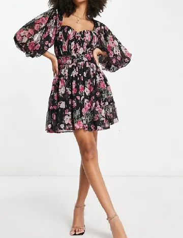 Rochie scurta ASOS, floral print Floral print