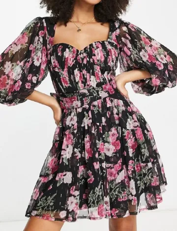 Rochie scurta ASOS, floral print Floral print