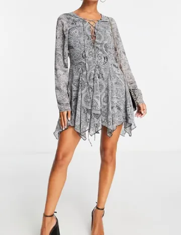 Rochie scurta ASOS, gri Gri