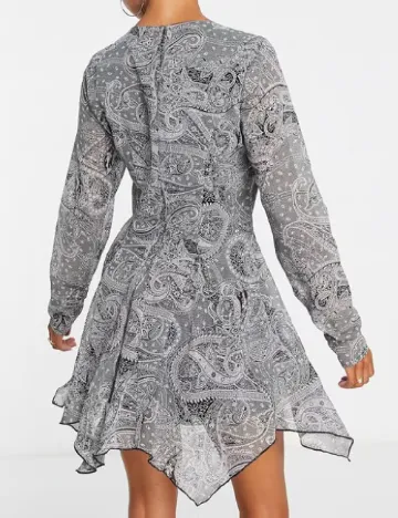 Rochie scurta ASOS, gri Gri