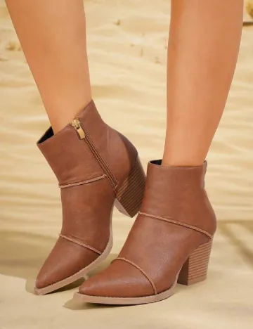Botine SHEIN, maro