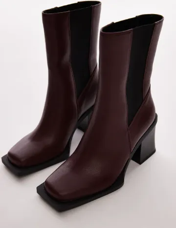 Botine Top Shop, visiniu