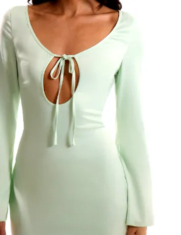 Rochie lunga Musera, verde Verde