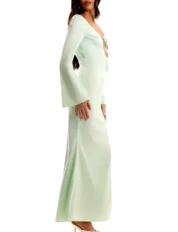 Rochie lunga Musera, verde Verde