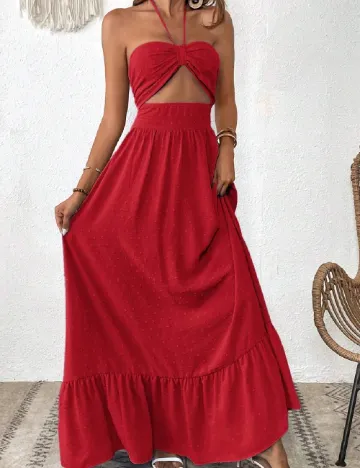 Rochie lunga SHEIN, rosu Rosu