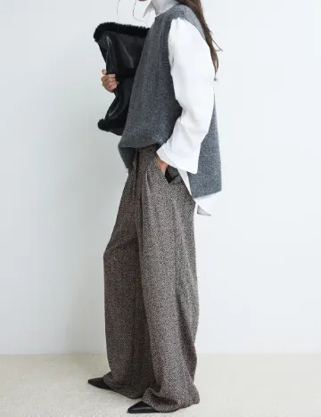 Pantaloni H&M, gri Gri