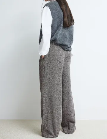 Pantaloni H&M, gri Gri