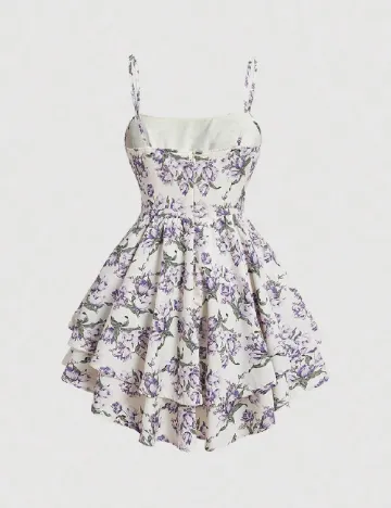 Rochie scurta SHEIN, floral print
