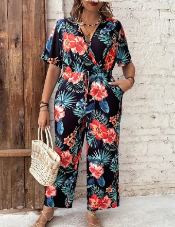 Salopeta SHEIN CURVE, floral print