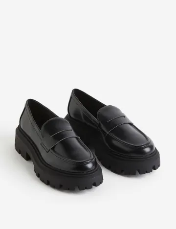 Mocasini H&M, negru Negru