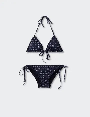 Costum de baie Mango Teen, negru