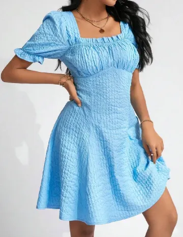 Rochie scurta SHEIN, albastru Albastru