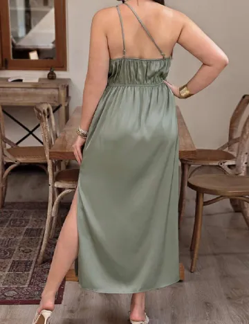 Rochie lunga SHEIN CURVE, verde Verde