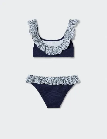 Costum de baie Mango Kids, bleumarin