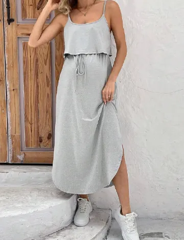 Rochie medie SHEIN Maternity, gri