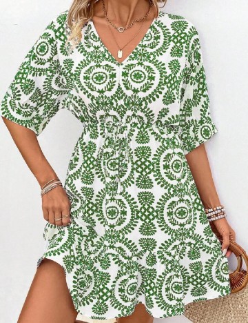 Rochie scurta SHEIN, verde