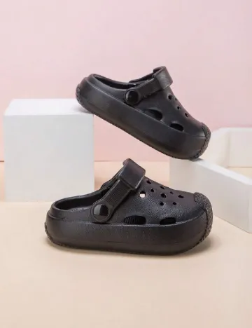 Slapi Shein Kids, negru Negru