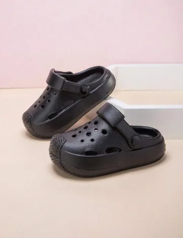 Slapi Shein Kids, negru Negru