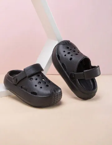 Slapi Shein Kids, negru Negru