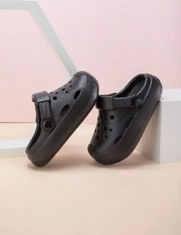 Slapi Shein Kids, negru Negru