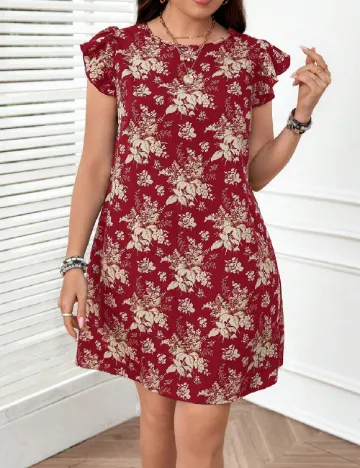 Rochie scurta SHEIN CURVE, rosu Rosu
