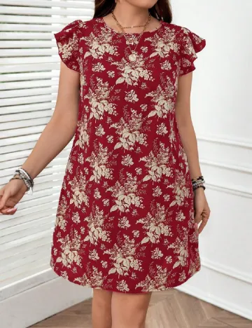 Rochie scurta SHEIN CURVE, rosu Rosu