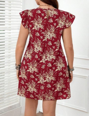 Rochie scurta SHEIN CURVE, rosu