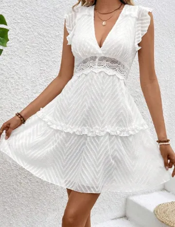 Rochie scurta SHEIN, alb