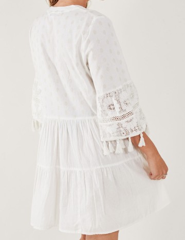 Rochie scurta Accessorize, ecru