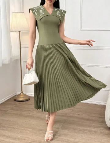 Rochie lunga SHEIN, verde Verde