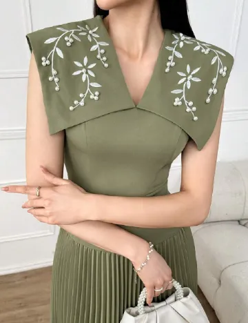 Rochie lunga SHEIN, verde Verde